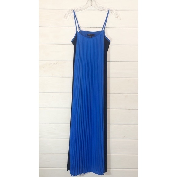 Banana Republic Pleated Sleeveless Adjustable Strap Maxi Dress - Picture 1 of 10